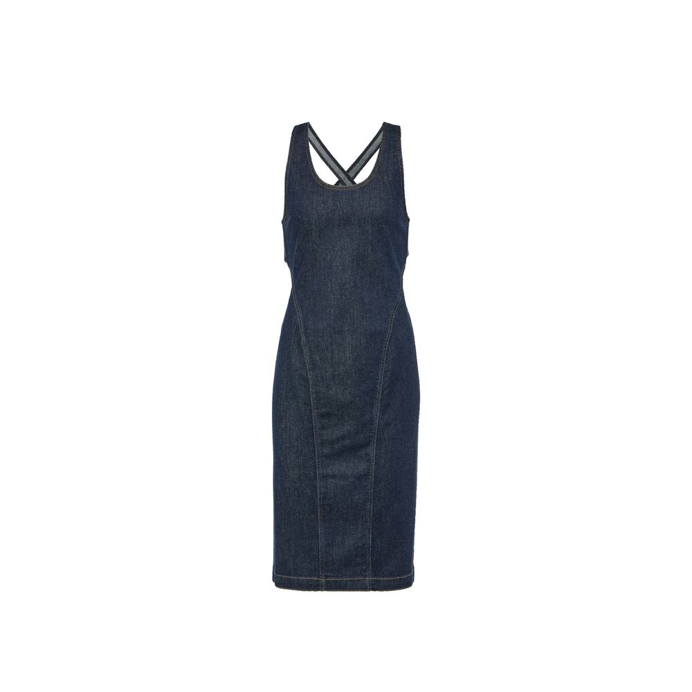 AlaΓ―a Blue Cotton Casual Dress